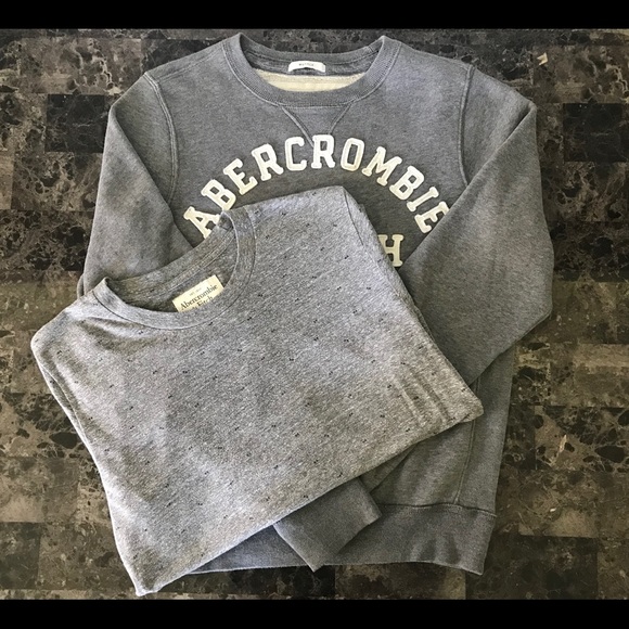 Men’s Medium A&F Gray T-Shirt - Picture 3 of 7